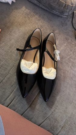 Black Mary Jane Flats