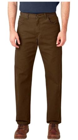 Dickies Men’s Carpenter Pants 34x30 – Rinsed Timber Brown – New