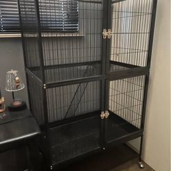 Animal cage and pop up tent 