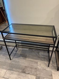 Glass desk