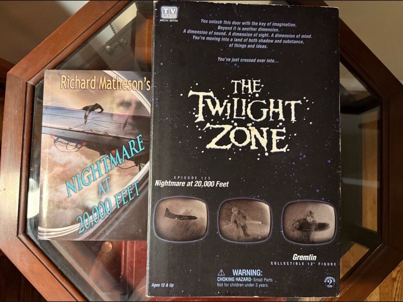 Twilight Zone Nightmare at 20,000 Feet RARE Figure and Signed Book Richard Matheson 99/200