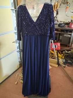 PROM/BALL ROOM GOWN..ROYAL BLUE