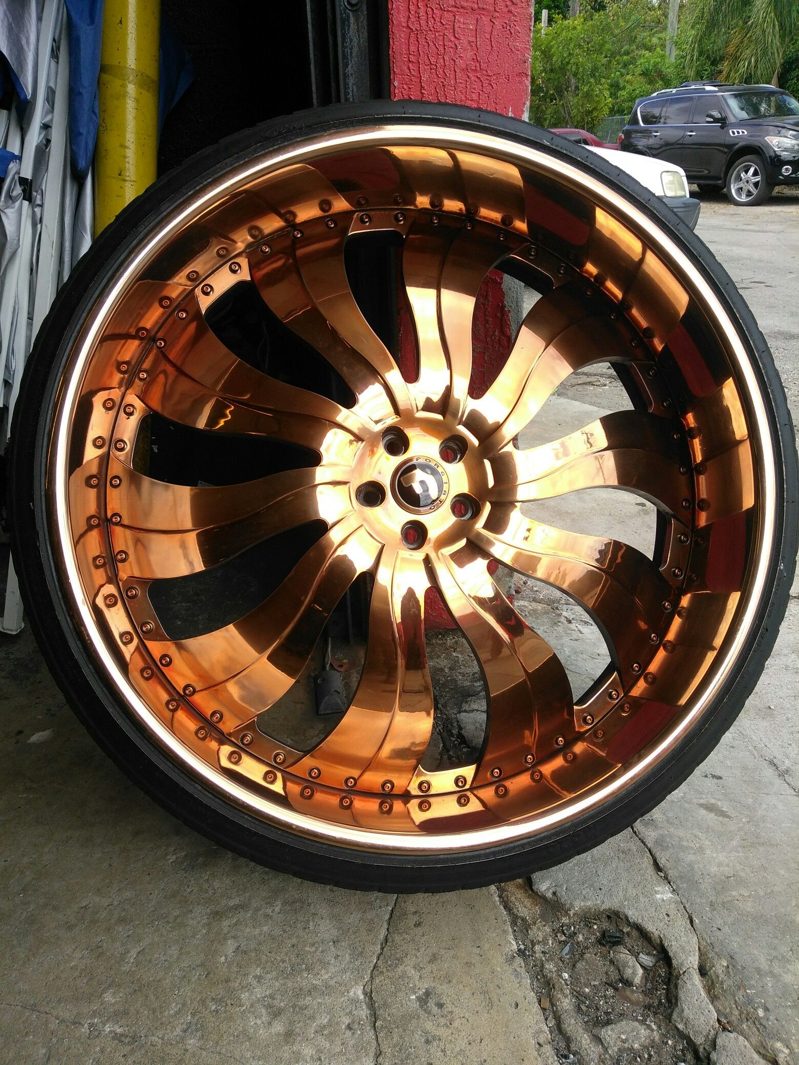 30" Rose gold forgiato