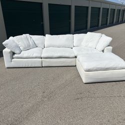 Stunning Cloud Couch Sectional Dupe + Ottoman - FREE DELIVERY