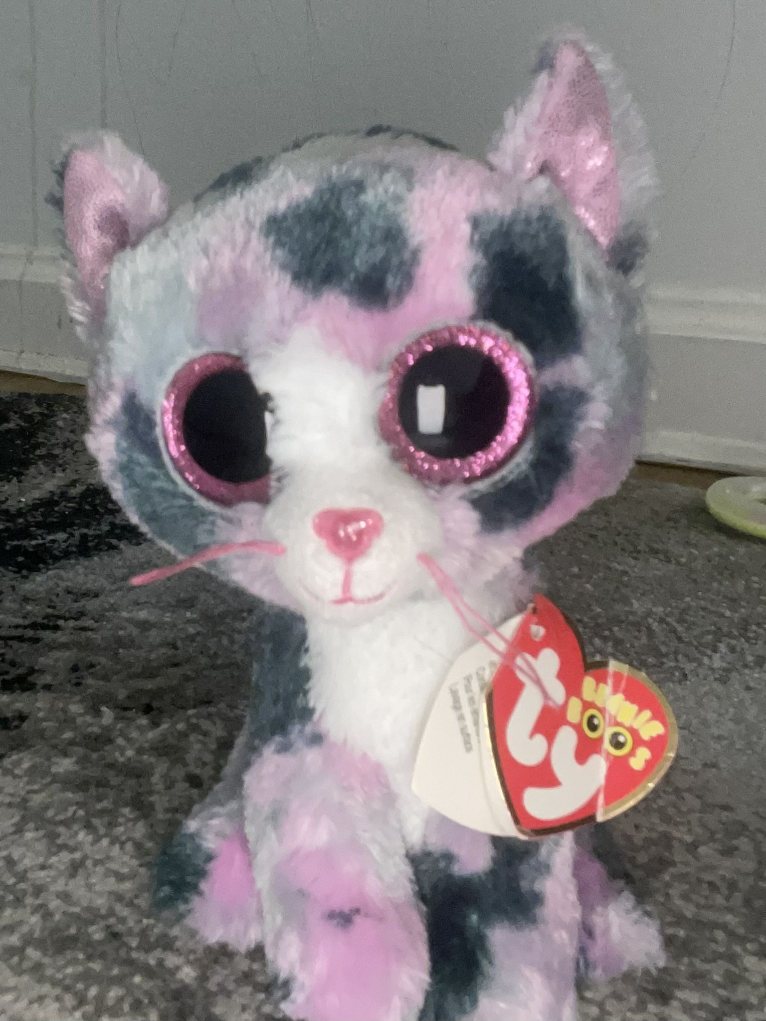 Lindi The Cat, Retired 6” Beanie Boo (New W/Creased Tag)