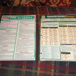 Pre-Algebra & Spanish Verb Conjugations (Quickstudy Reference Guides - Academic