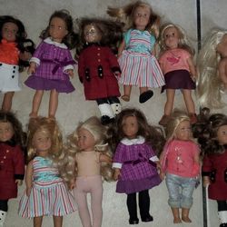 American Girl Doll Mini 6" Dolls 12 Of Them 