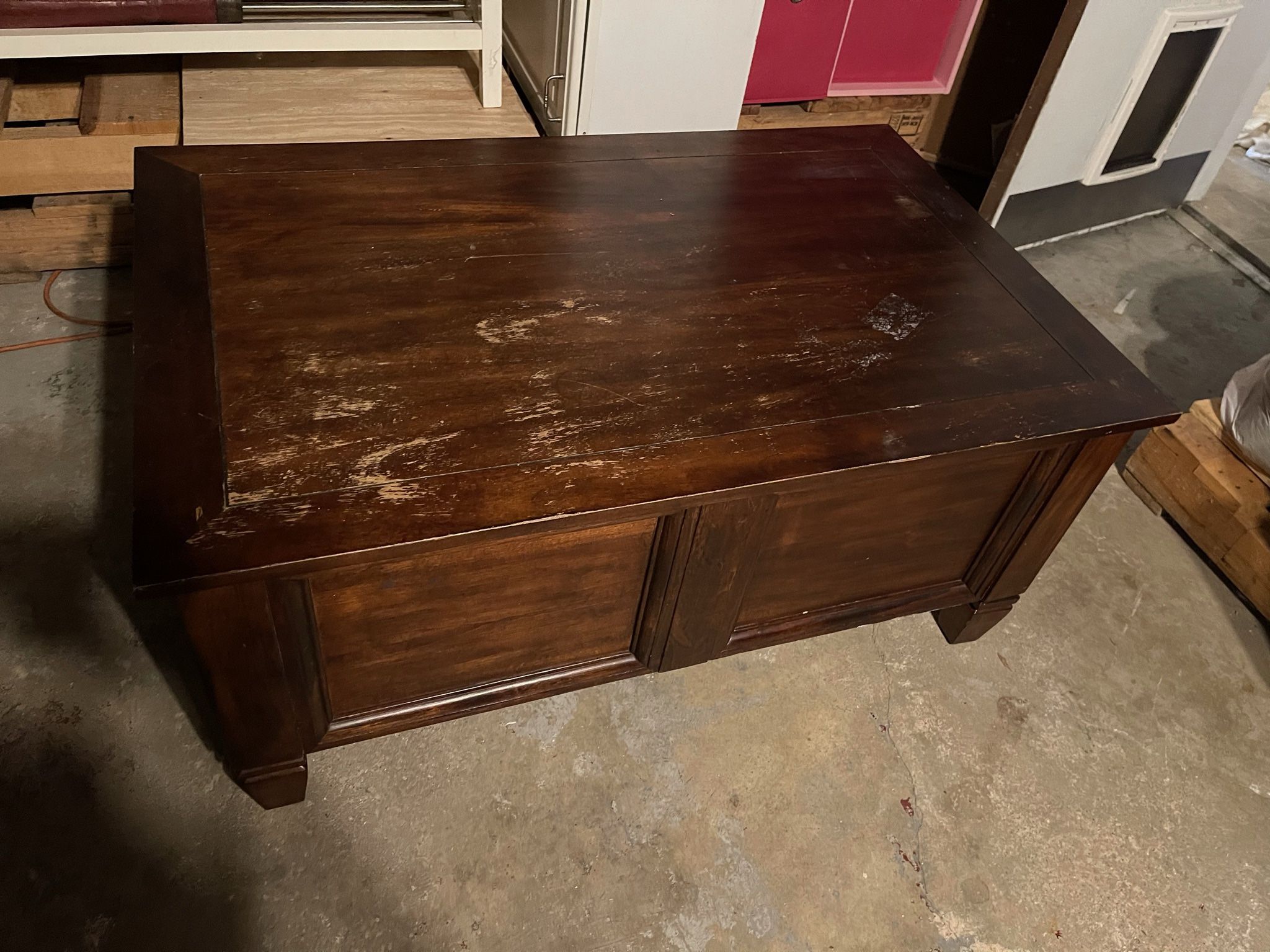 Storage Coffee Table Wooden