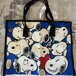 Snoopy Cartoon Canvas Tote Bag