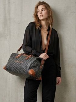 USED Goyard Duffel Duffle Bag Luggage Suitcase