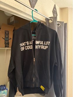 Awful lot of cough syrup zip up Mens M