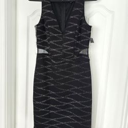 Womens Knit Shimmery Dress- M