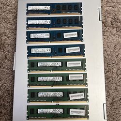 Lot of 8 Desktop RAM Sticks – 4GB & 8GB DDR3  (Samsung & SK hynix)