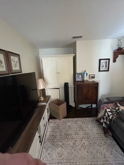 Large white computer cabinet