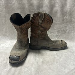 Men’s Cody James brown Square safety steel toe work boots size 8.5 EE