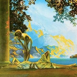 DAYBREAK Original Vintage Print Poster Maxfield Parrish Art Deco Nouveau Artist  Antique Collectible Neo Classical Allegory Allegorical Painter Illust