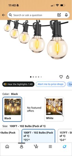 Outdoor string lights