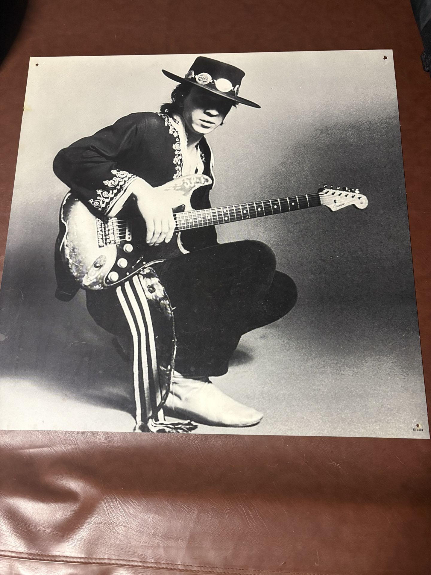 Collectors Dream!!! Rare One Of A Kind/ Stephen Ray Vaughan Poster 26”x 26” Printed On Plastic Sheet( Not Paper