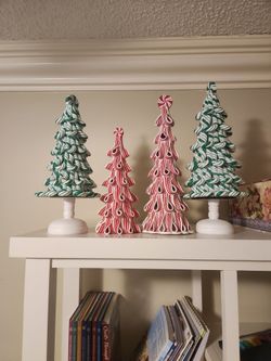 Decorative Christmas trees that look like candy