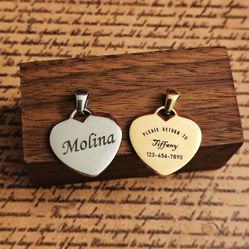 Pet ID Tag Laser Engraving Customization 