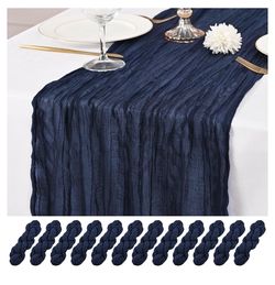 12 Pack Navy Blue Table Runners