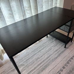 L shape home office desk
