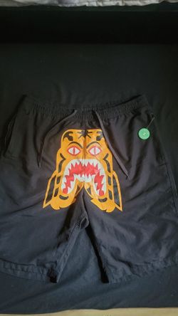 BAPE Tiger Shark Beach Shorts / Swim Trunks