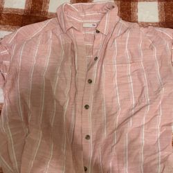Pink Button Up Dress Shirt 