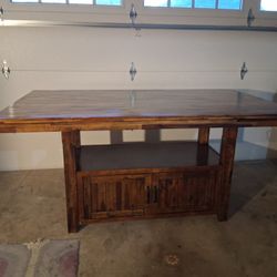 solid wood dining table