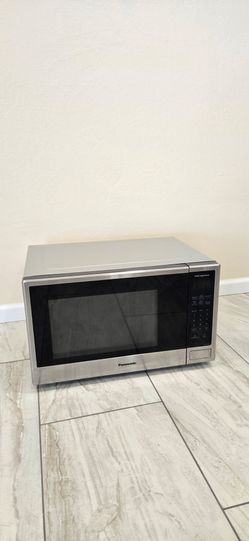 Panasonic 1.3 Countertop Microwave Oven Stainless Steel - SU696S: 1100 Watt,