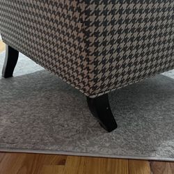 Houndstooth Wingback Accent Chair 