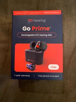 Go Hearing Go Prime Rechargeable OTC Hearing Aids