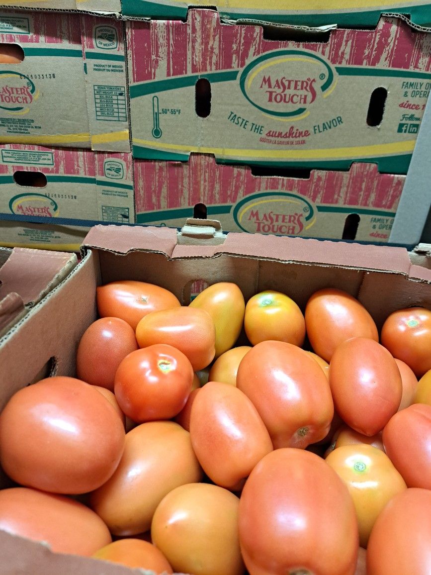 Tomato Roma $21 A Box