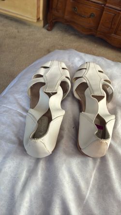 White sandals