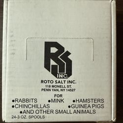 Roto Salt Salt Spools 3oz, 24-Pack  small animals, rabbits, hamsters, guinea pig