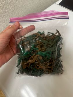 Bag of plastic army men