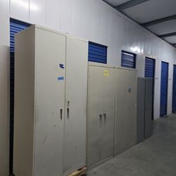 Solid Metal Storage Cabinets In Good Conditions 