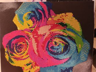 Roses Finished Dimond Art 