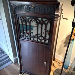 Antique 1916 Edison C-250 Diamond Disc Phonograph Mahogany with Edison Records Works Excellent