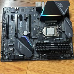 Motherboard With Ram And CPU 