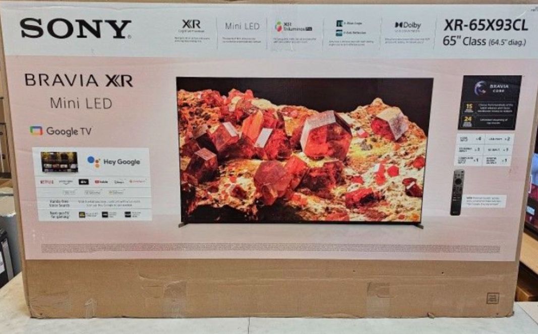65 Tv $55 Down On Finacing Free Delivery  6 Month warranty.  65 Tv Sony X93L Smart 4k Hdtv 