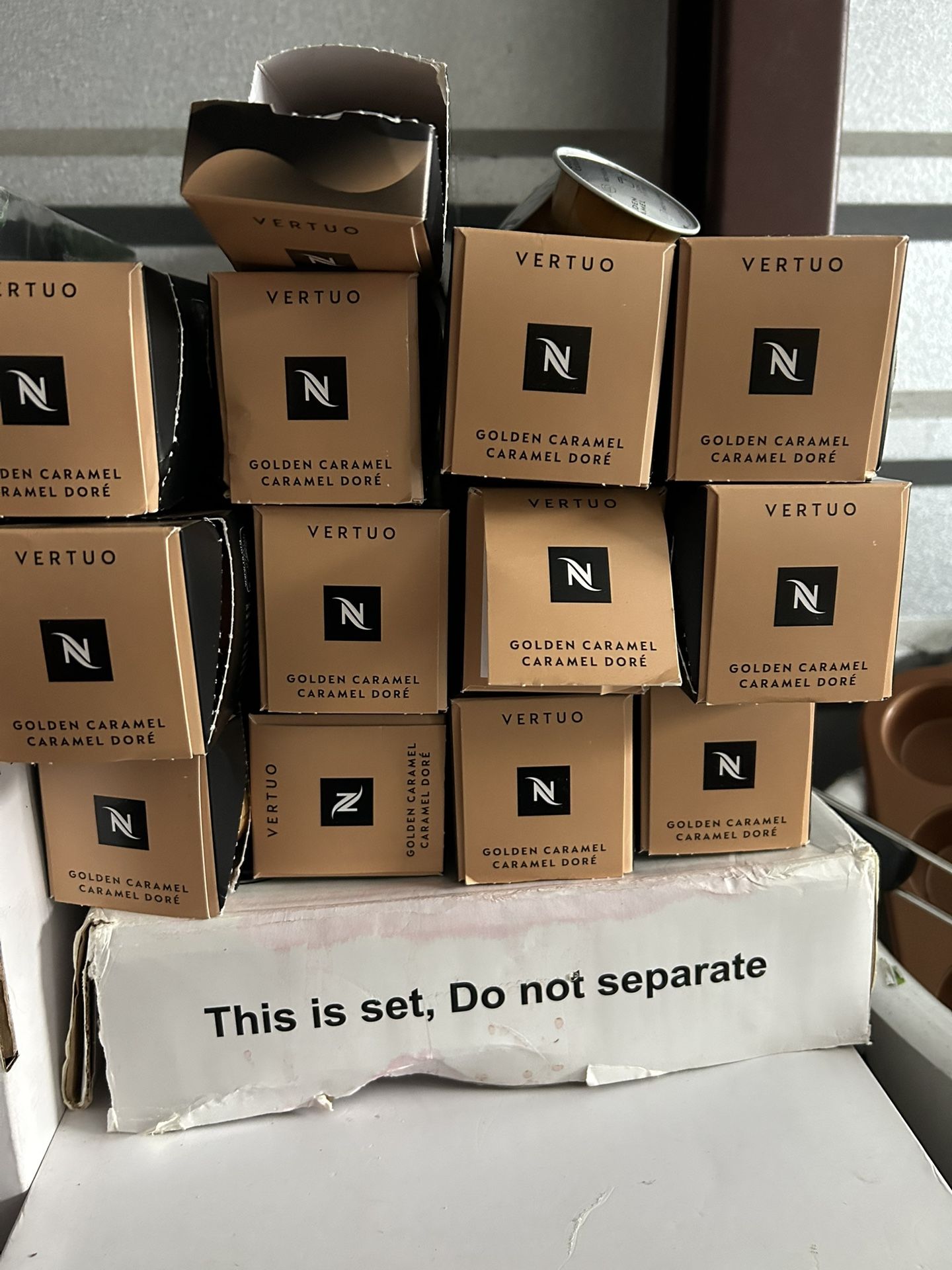 Bulk Nespresso Vertuo Golden Caramel Pods β Sealed Boxes β Fresh