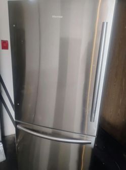 Hisense Bottom Freezer Refrigerator Stainless Steel