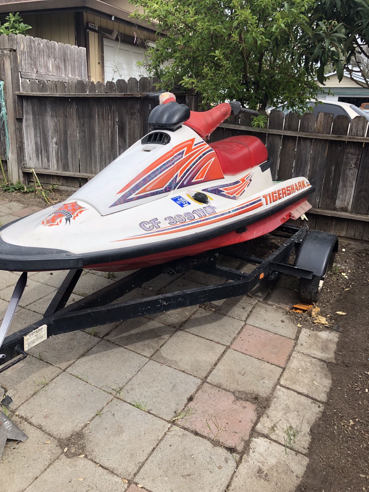 1995 tiger shark jet skis for Sale in Stockton, CA OfferUp