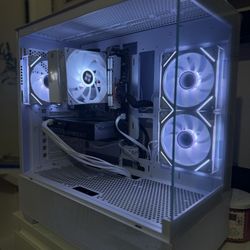 White Gaming Pc Computer Desktop RTX 5060 / Ryzen 5 5500