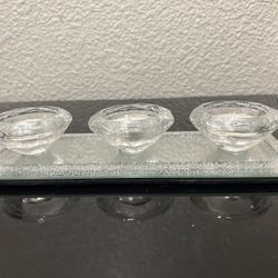 Crystal Diamond Candle Holder