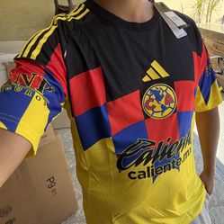 Playera 2025-2026 Adidas Club America home yellow jersey