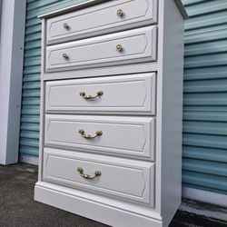Tall 5 Drawer Dresser Freshly Refinished 