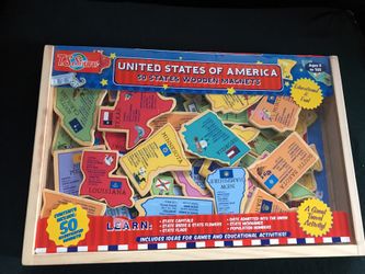Activity set USA 50 states magnets