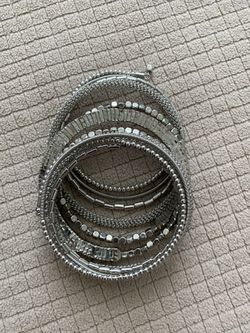 Brand New Silver Spiral Bracelet